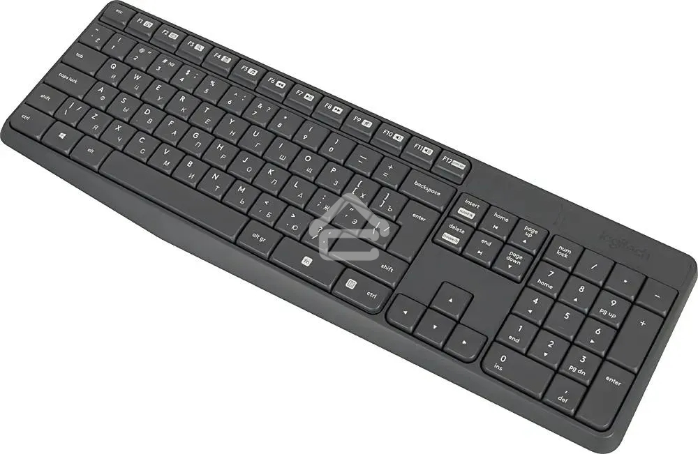 Комплект клавиатура + мышь Logitech MK235 клав:черный мышь:черный USB беспроводная