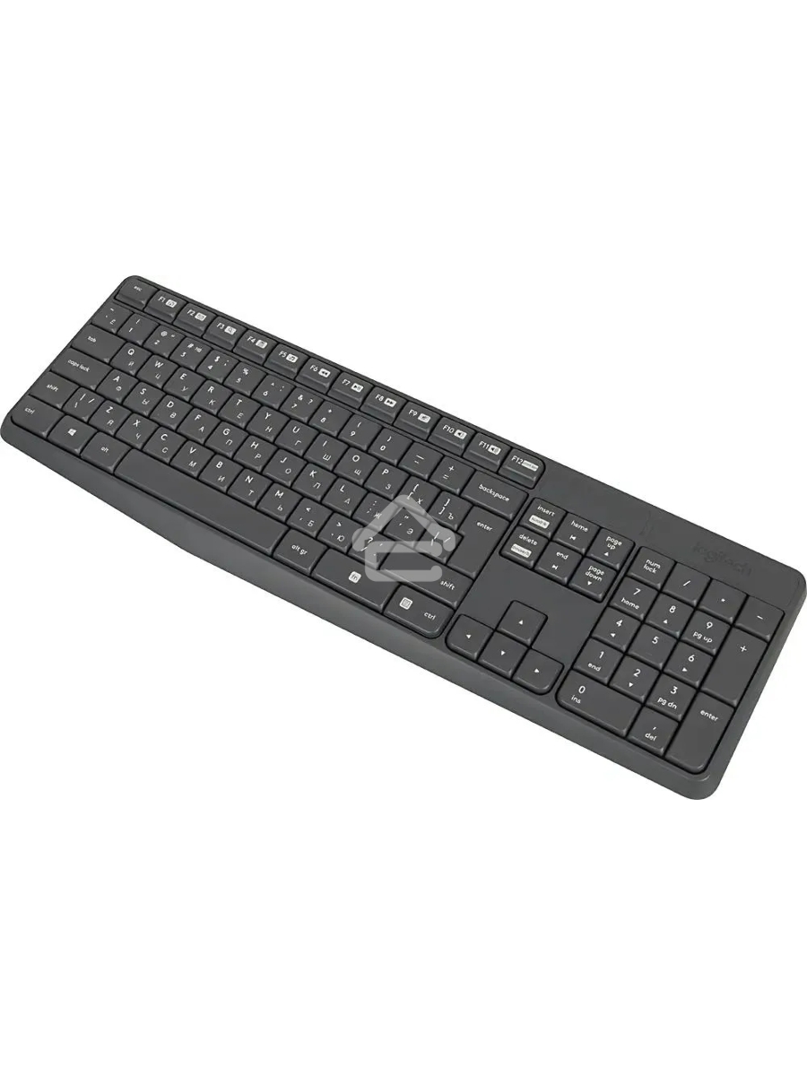Комплект беспроводной клавиатура+мышь Logitech  MK235 Серый  (920-007949) РФ