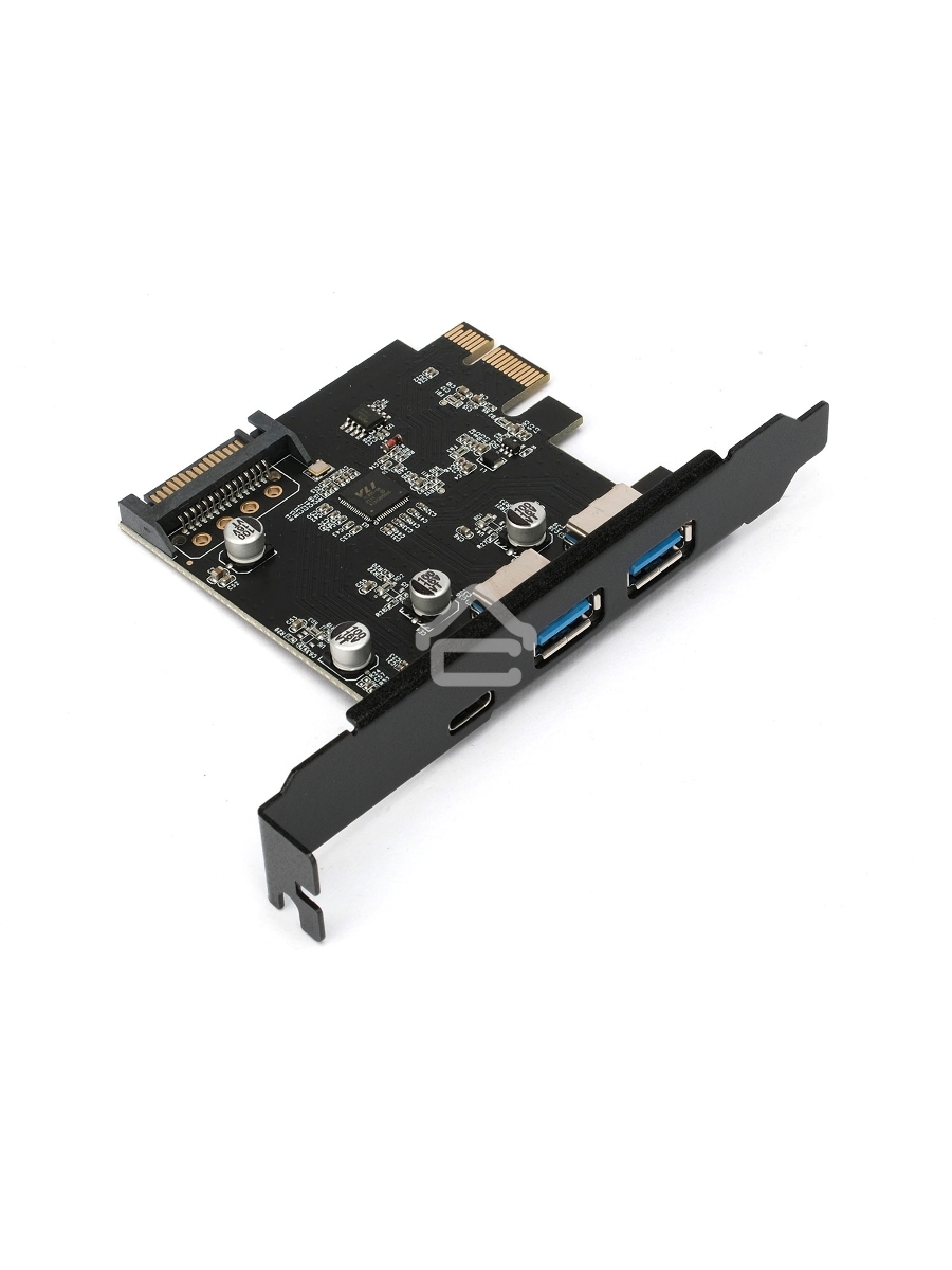 Контроллер USB 3.1 Gembird SPCR-03 в разъем PCI-e, 2xUSB-A + 1xType-C