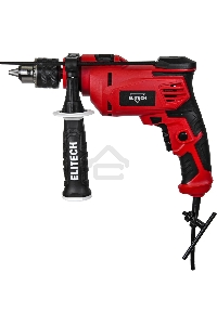 Дрель Elitech ДУ 060РЭ, 650 Вт, сетевая, ударная