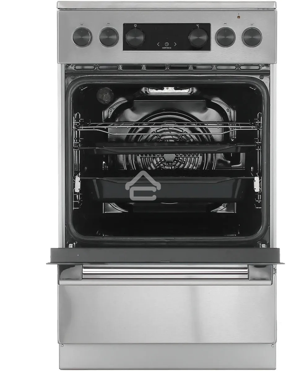 Плита электрическая Gorenje GEC5C40XAOT серебристый, конфорок 4 шт, духовка 70 л, 50 см x 85 см x 59.4 см