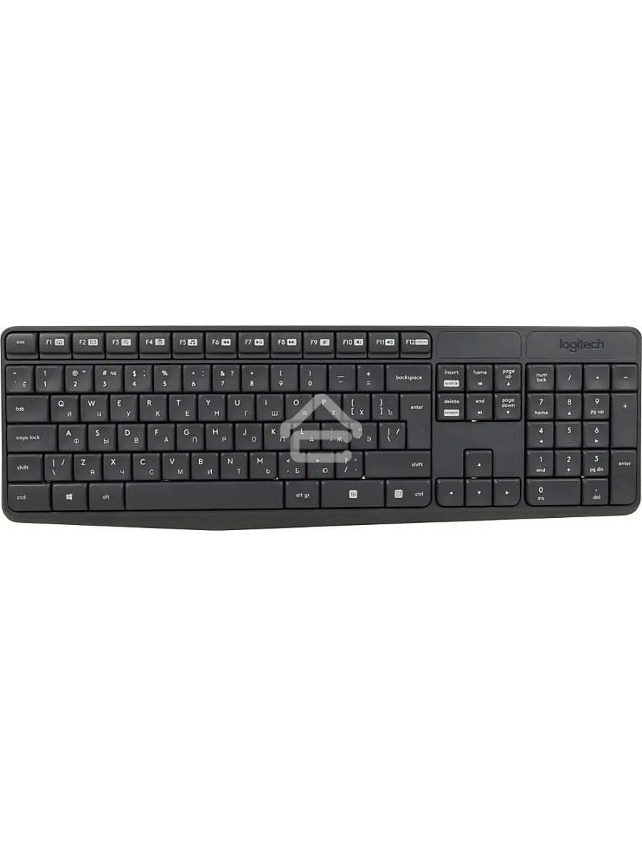 Комплект беспроводной клавиатура+мышь Logitech  MK235 Серый  (920-007949) РФ