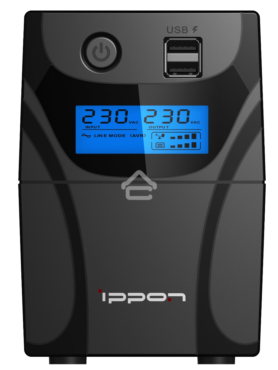 Источник бесперебойного питания Ippon Back Power Pro II 800 480Вт 800ВА черный