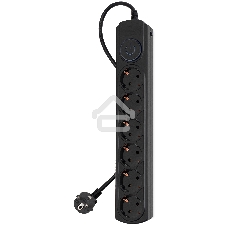 Сетевой фильтр Ippon BK-6-EU-1.8-10-B 1.8 м, 6 розеток, черный, коробка