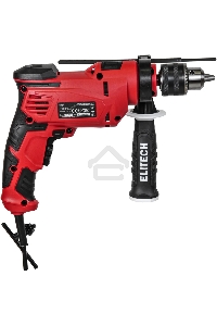 Дрель Elitech ДУ 060РЭ, 650 Вт, сетевая, ударная