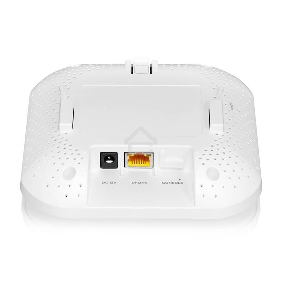 Точка доступа Zyxel NebulaFlex NWA50AX PRO, WiFi 6, 802.11a/b/g/n/ac/ax (2,4 и 5 ГГц), MU-MIMO, антенны 3x3, до 575+2400 Мбит/с, 1xLAN 2.5GE, PoE, без поддержки Captive portal и WPA-Enterprise, защита от 4G/5G, БП в комплекте