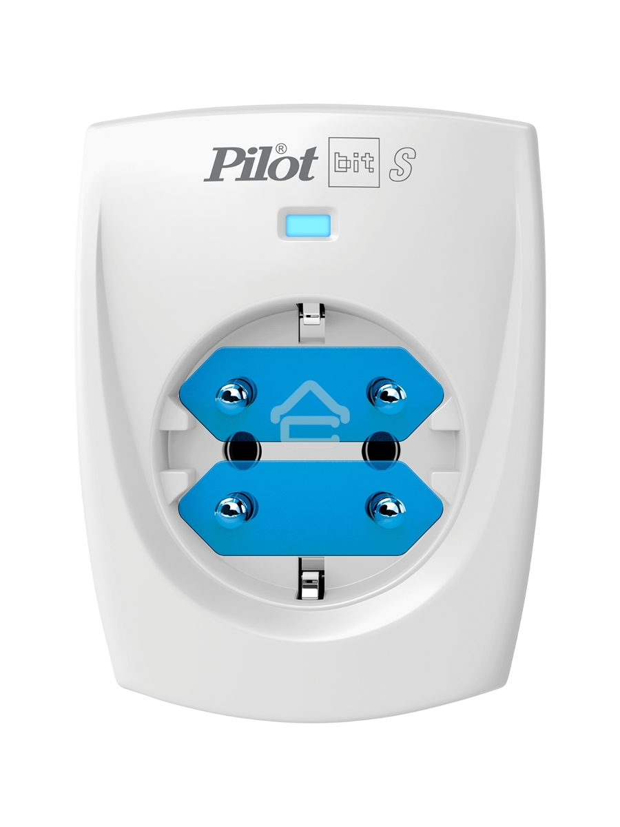 Сетевой фильтр ZIS PILOT BIT S, 1 розетка, 16А/3,5кВт, св.серый
