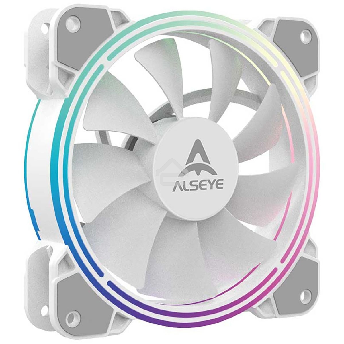 Вентилятор для корпуса Alseye Halo 4.0-W kit (3шт.) белый, 120 мм, 1300 об/мин, 24.8 дБ, 4 pin