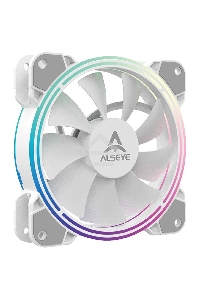 Вентилятор для корпуса Alseye Halo 4.0-W kit (3шт.) белый, 120 мм, 1300 об/мин, 24.8 дБ, 4 pin