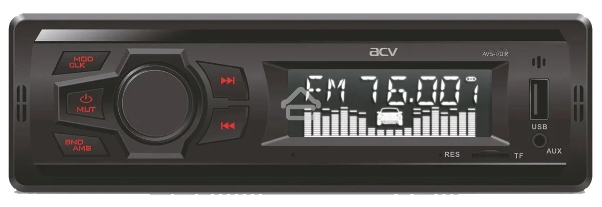 Автомагнитола ACV AVS-1701R 1DIN 4x15Вт