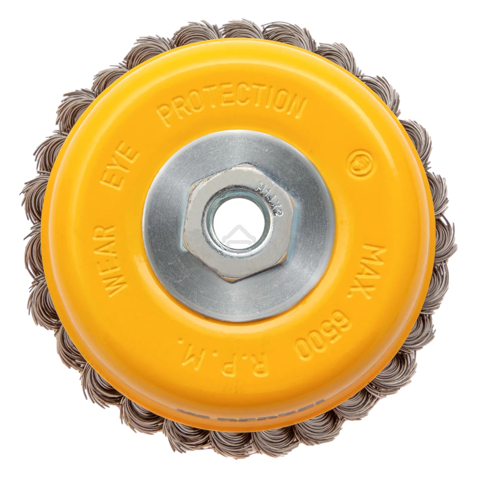 Щетка для УШМ Denzel 125 мм, Чашка, крученая нержавеющая проволока 0,5 мм, М14 746273