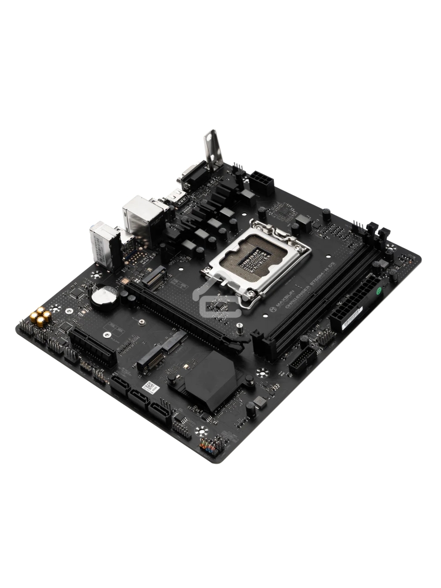 Материнская плата Maxsun Challenger B760M-N D5, LGA 1700, Intel B760, 2xDDR5, 3xSATA, 2xM.2, 1xPCIe 4.0 x16, 1xPCIe x4, 1xVGA, 1xHDMI, 1x 1Gb LAN, 2xUSB-A 2.0, 4xUSB-A 3.2 Gen 1, 5.1, mATX