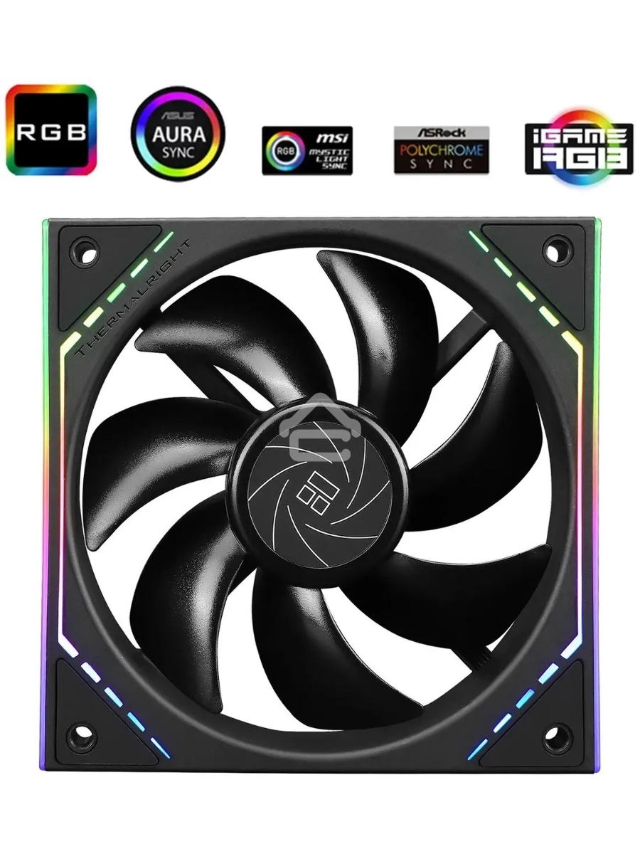 Вентилятор Thermalright TL-M12 ARGB черный 4-pin 23.2dB 175gr Ret