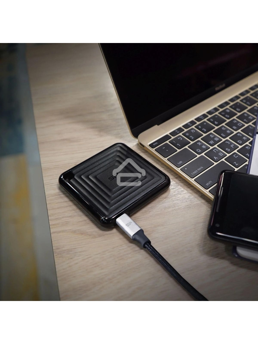 Накопитель SSD Silicon Power PC60 USB-C 512Gb SP512GBPSDPC60CK 1.8