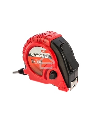 Рулетка MATRIX Rubber, 3 м х 16 мм, обрезиненный корпус 31003