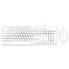 Комплект клавиатура + мышь Оклик S650 клав:белый мышь:белый USB Multimedia (1875257)