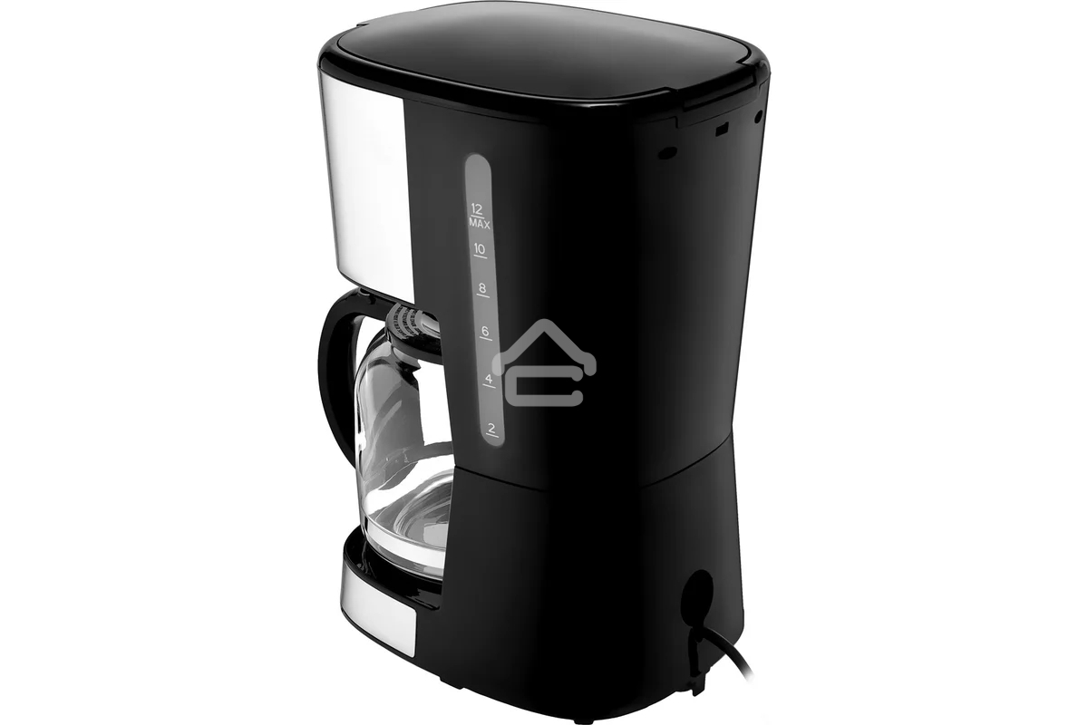 Кофеварка капельная BRAYER BR1122 черный, исп. кофе - молотый, 1.5 л, 900 Вт