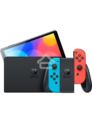 Игровая приставка Nintendo Switch OLED сине-красный