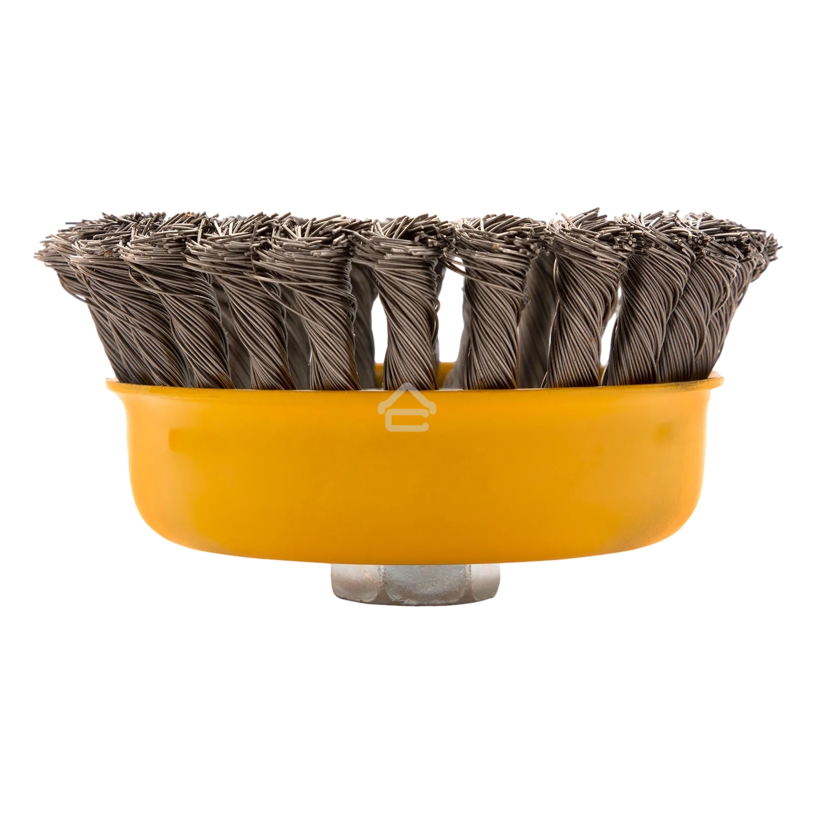 Щетка для УШМ Denzel 125 мм, Чашка, крученая нержавеющая проволока 0,5 мм, М14 746273