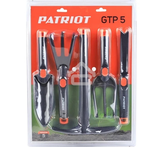Набор садовых инструментов GTP5 5 предметов нейлон PATRIOT 777001506