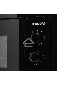 Микроволновая печь встраиваемая Hyundai HBW 2030 BG черный, 20 л, 800 Вт, переключатели - поворотный механизм