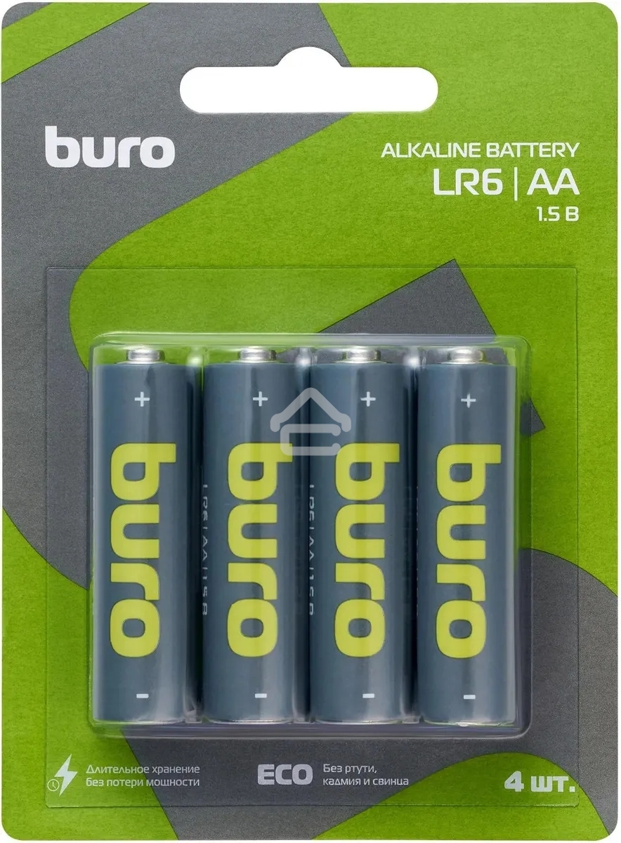 Батарея Buro Alkaline LR6 AA 2900mAh (20шт) коробка