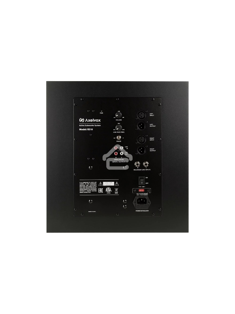 Акустическая система [AX-1025A] Axelvox [RS10] Активный сабвуфер, 150W RMS, входы: XLR, RCA, TRS