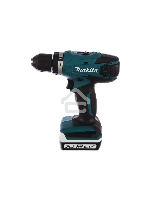 Дрель-шуруповерт Makita DF347DWE Дрель ак,{14.4В,2х1.5Ач Li-ion,БЗП-10мм,0-400\0-1400об\м,30\15Нм,1.4кг,чем,G-серия}