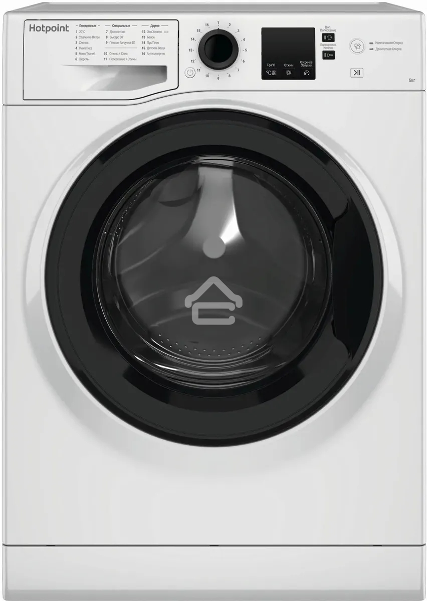 Стиральная машина Hotpoint NSS 6015 K RU белый, загр. фронтальная макс.: 6 кг 1000 об/мин класс: А