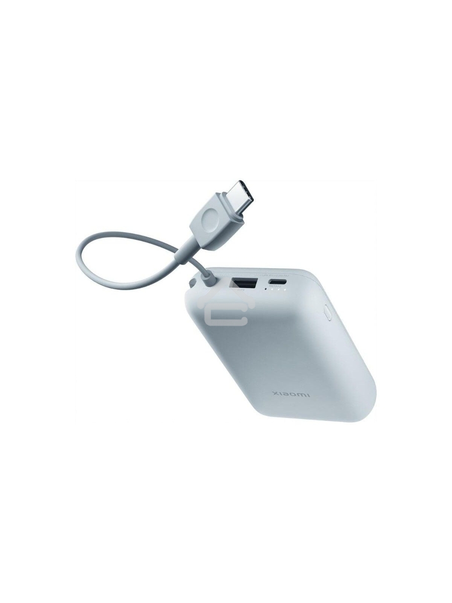 Внешний аккумулятор Xiaomi Power Bank 10000mAh (встроенный кабель) Ледяной синий GL