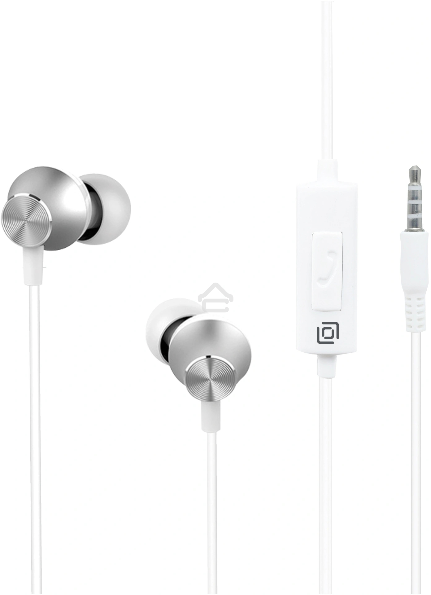 Гарнитура внутриканальные Oklick HS-S-240 1.2м белый проводные в ушной раковине (SS-E086)