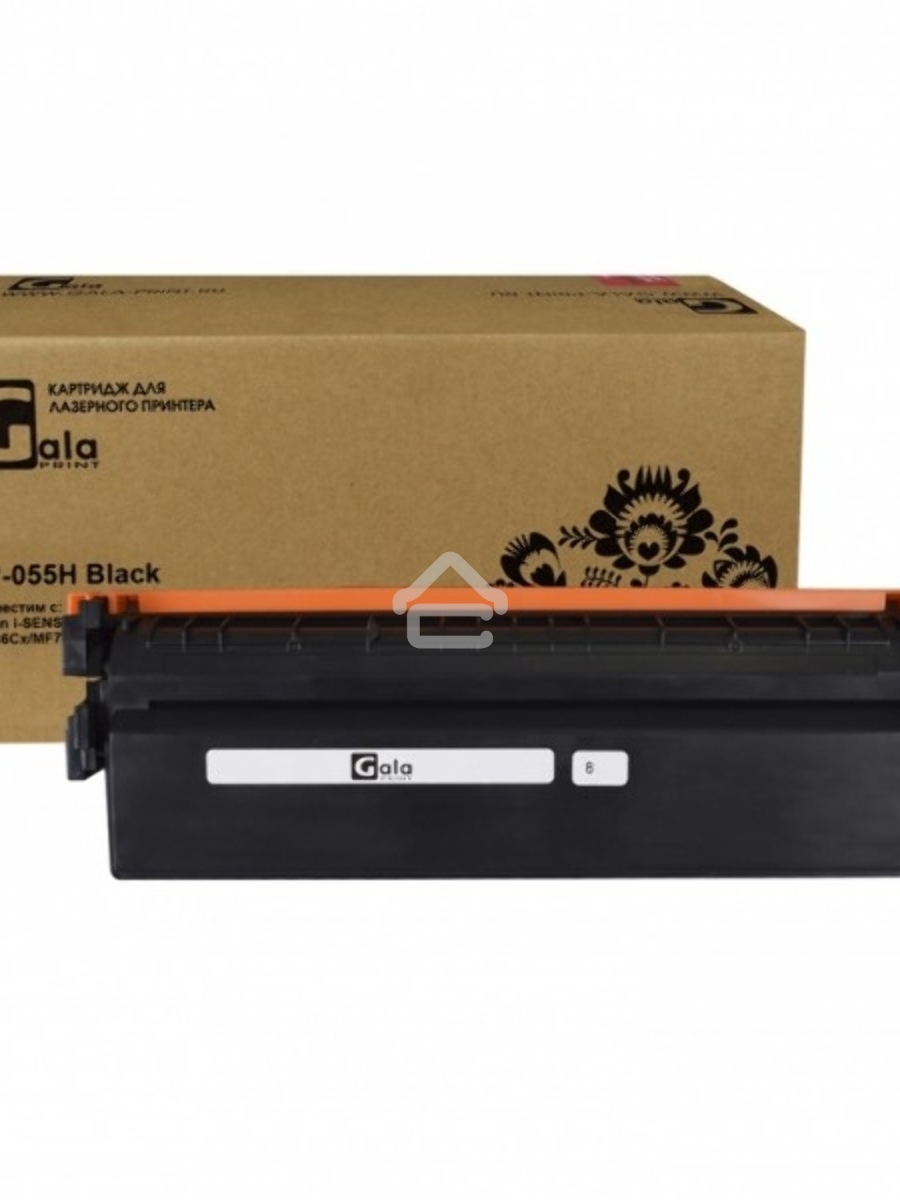 Картридж GalaPrint GP-055H чёрный без чипа (7600 стр) для Canon iSENSYS LBP-663, Canon MF742, 055H