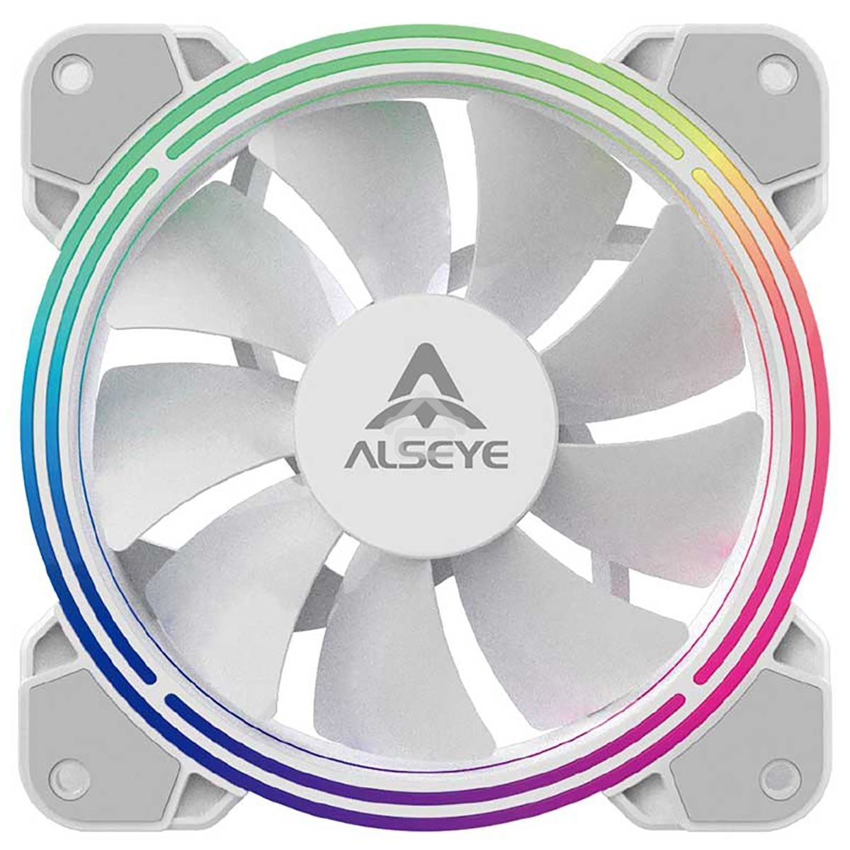 Вентилятор для корпуса Alseye Halo 4.0-W kit (3шт.) белый, 120 мм, 1300 об/мин, 24.8 дБ, 4 pin