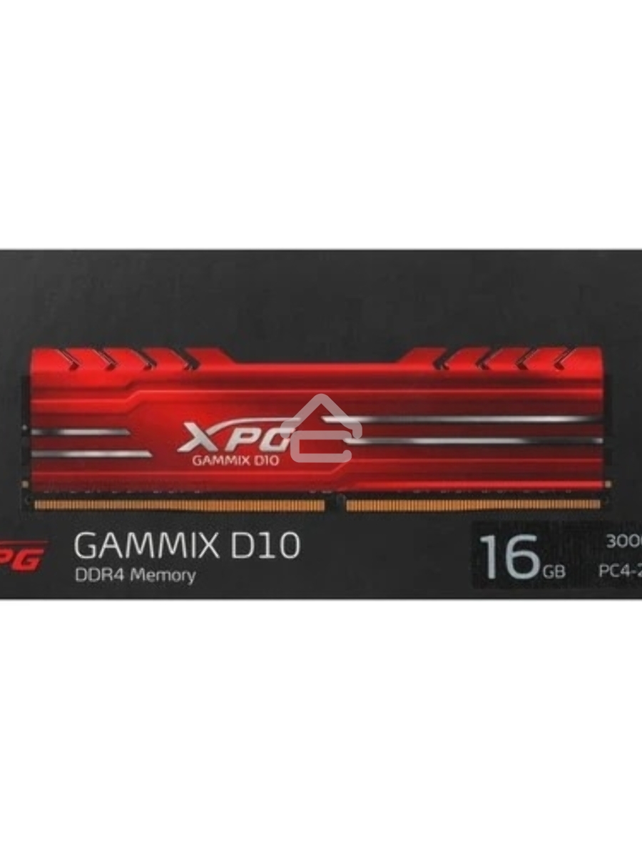 Оперативная память XPG Gammix D10, DDR4, 16GB (1x16GB), 3000MHz, CL16, DIMM, с радиатором, красный
