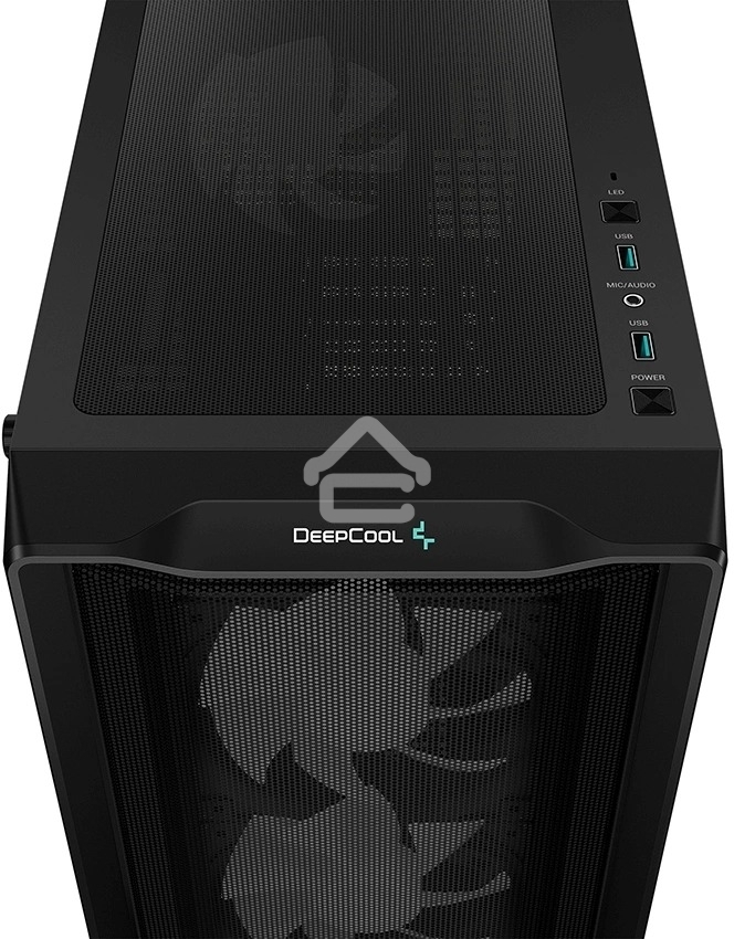 Компьютерный корпус Deepcool CC560 MESH V2 черный без БП ATX 4x120мм 5x140мм 2xUSB 3.0 audio bott PSU