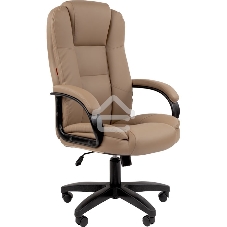 Кресло офисное Chairman 600 LT экопремиум бежевый чер.пласт Россия