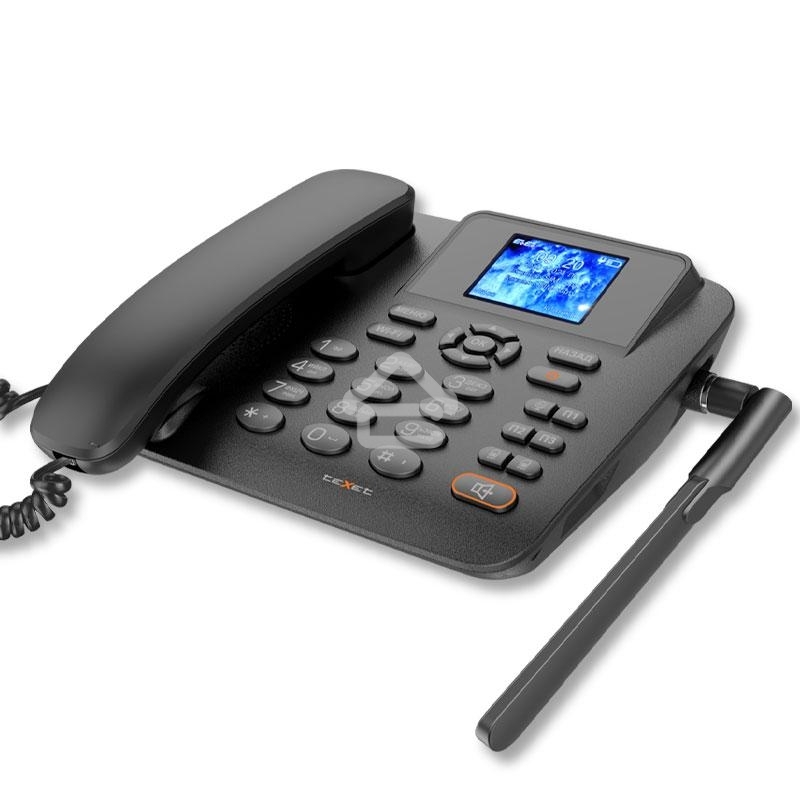 Стационарный сотовый телефон GSM teXet FX-200 цвет черный