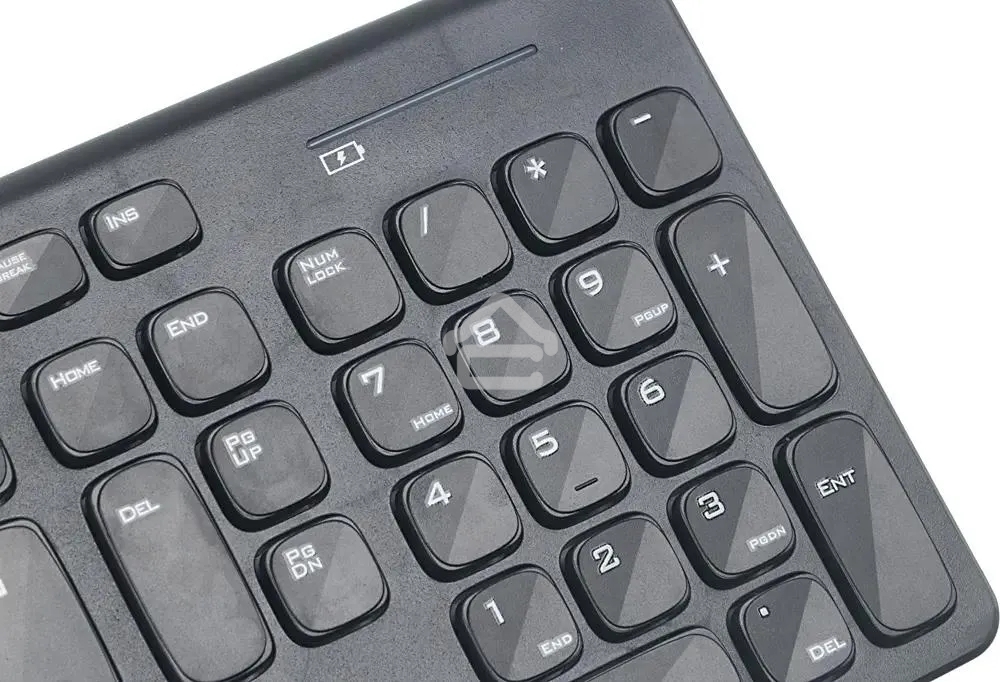 Комплект (клавиатура+мышь) OKLICK 220M, USB, беспроводной, черный
