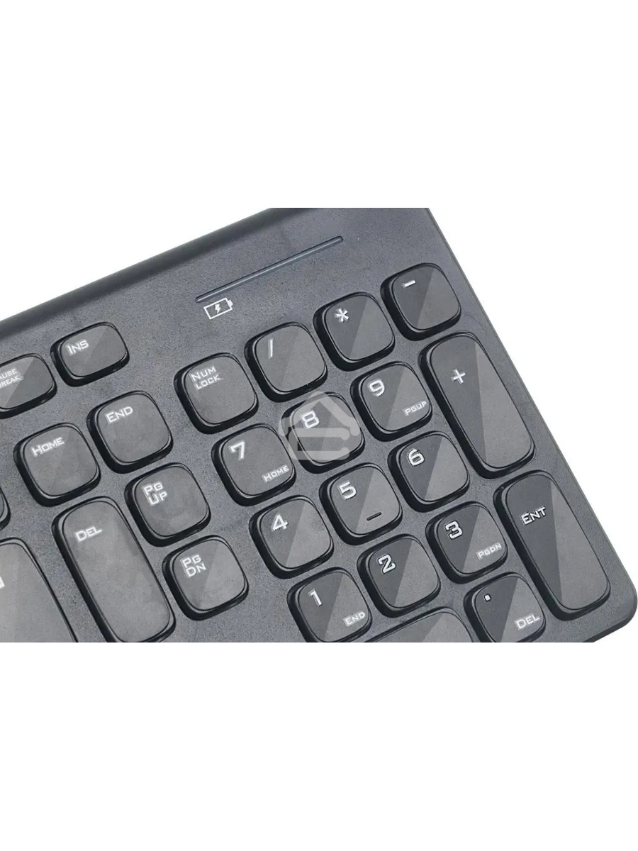 Комплект (клавиатура+мышь) OKLICK 220M, USB, беспроводной, черный