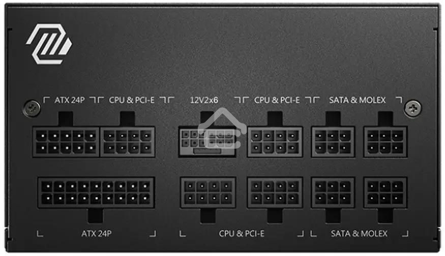 Блок питания MSI MAG A850GL PCIE5, 850W, 80 PLUS Gold, полностью модульный, ATX 3.0, PCIE5