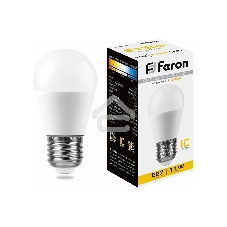 Лампа светодиодная Feron LB-750 11W 230V E27 2700K G45