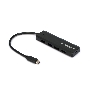 Концентратор USB 3.0 Gembird UHB-C424, 4 порта, кабель Type-C 19см, с доп питанием (Type-C)