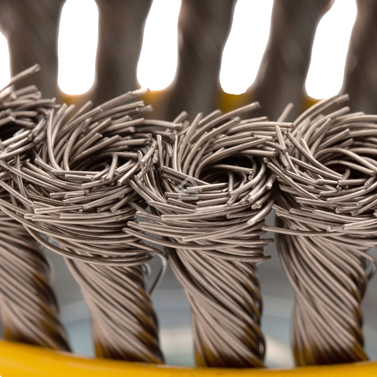 Щетка для УШМ Denzel 125 мм, Чашка, крученая нержавеющая проволока 0,5 мм, М14 746273