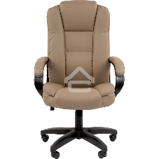 Кресло офисное Chairman 600 LT экопремиум бежевый чер.пласт Россия