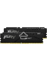 Оперативная память Kingston Fury Beast, DDR5, 32GB (2x16GB), 6400MHz, CL32, с радиатором, чёрный