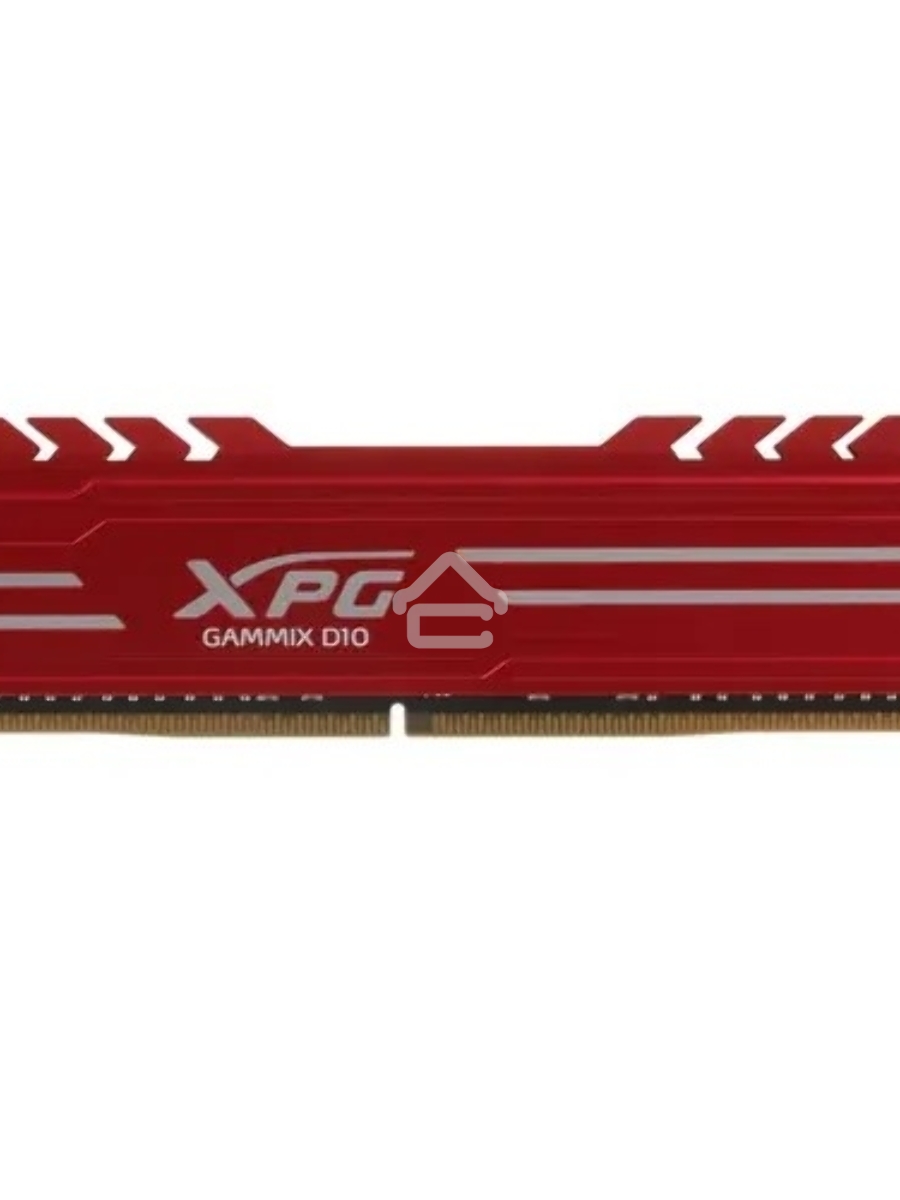 Оперативная память XPG Gammix D10, DDR4, 16GB (1x16GB), 3000MHz, CL16, DIMM, с радиатором, красный