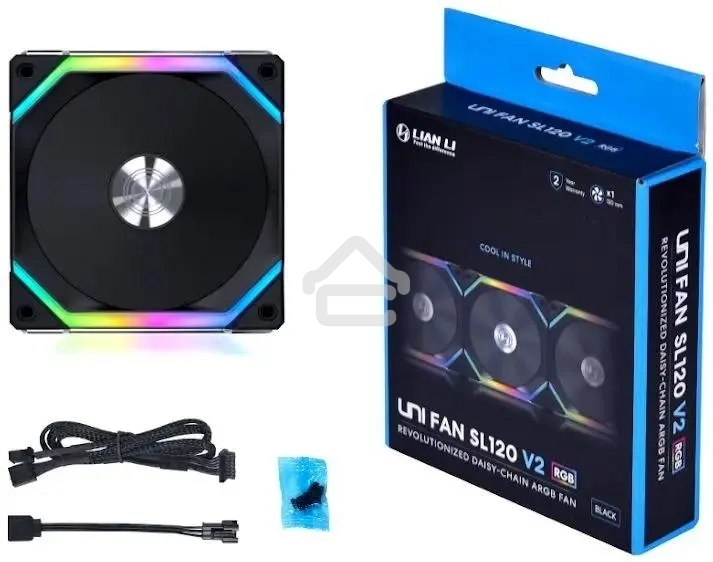 Вентилятор для корпуса Lian-Li SL V2 120 G99.12SLV21B.00 черный 1600rpm 29dB 4-pin