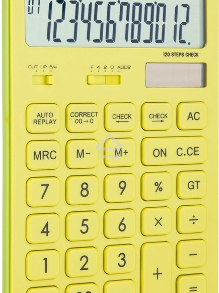 Калькулятор настольный Deli Touch EM01551 желтый 12-разр.