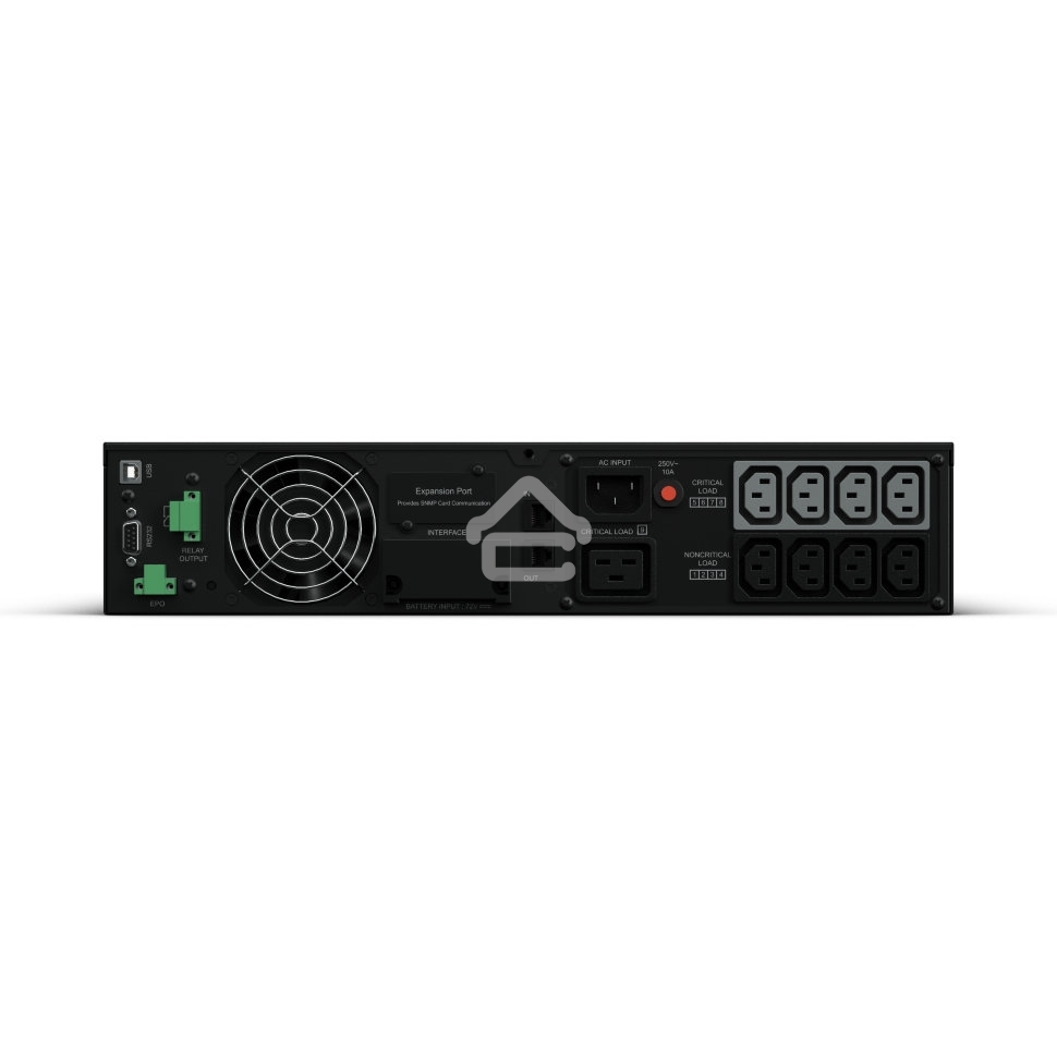 Источник бесперебойного питания Online CyberPower OL2000ERTX L2U 2000VA/1800W USB/RS-232/Dry/EPO/SNMPslot/RJ11/45/ВБМ (8 IEC С13, 1 IEC C19)