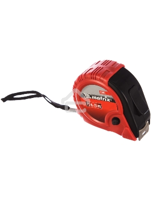 Рулетка MATRIX Rubber, 7,5 м х 25 мм, обрезиненный корпус 31001